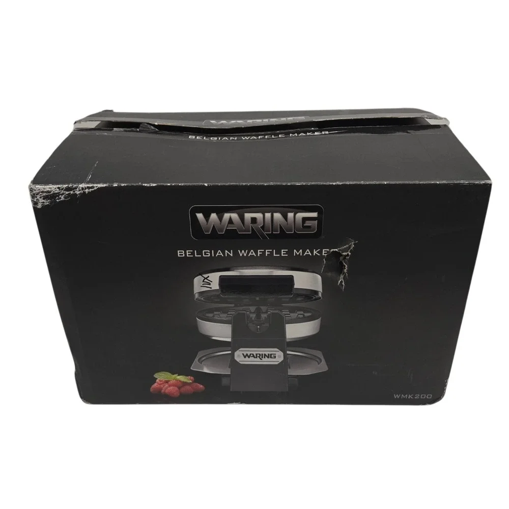 Waring Belgian Waffle Maker WMK200 Stainless Steel New
